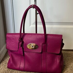 3415 Mulberry Bayswater Elegant Pink Leather Handbag